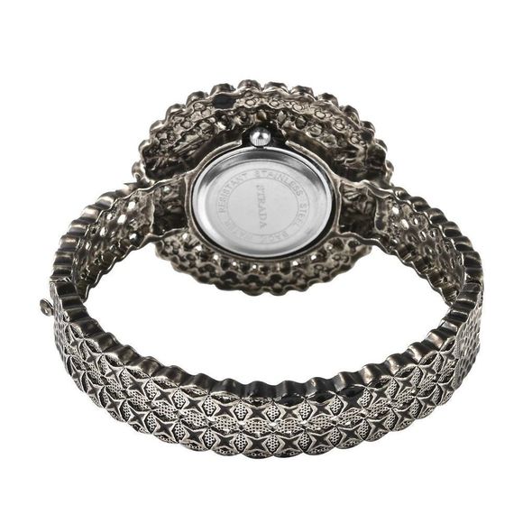 STRADA Gray Austrian Crystal, Simulated Purple Chroma Southwest Style Watch - Picture 6 of 7